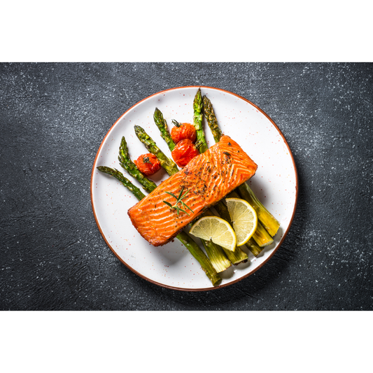 Roasted Salmon with Asparagus (Seed Oil Free)