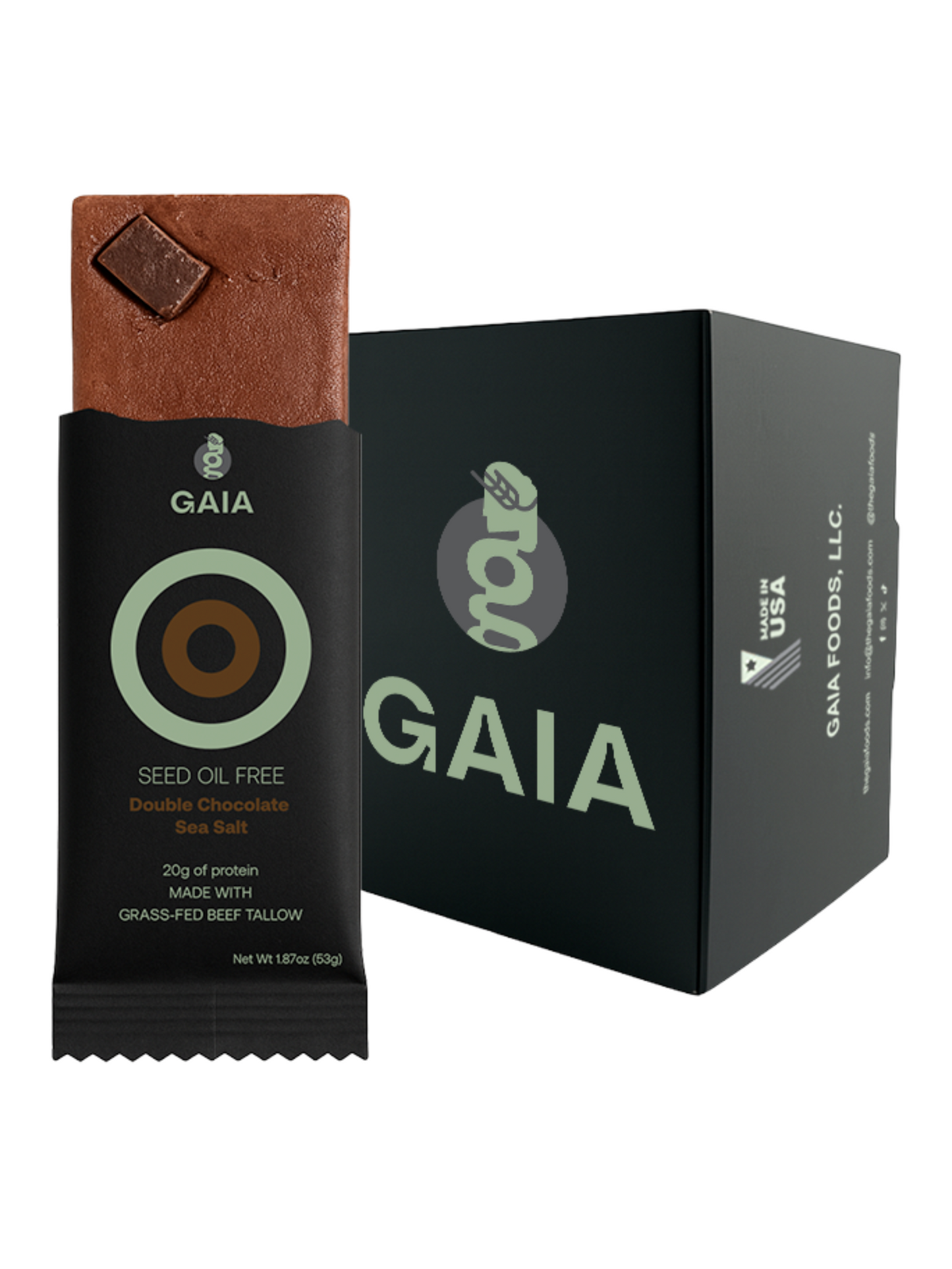 Seed Oil Free Double Chocolate Sea Salt Protein Bar