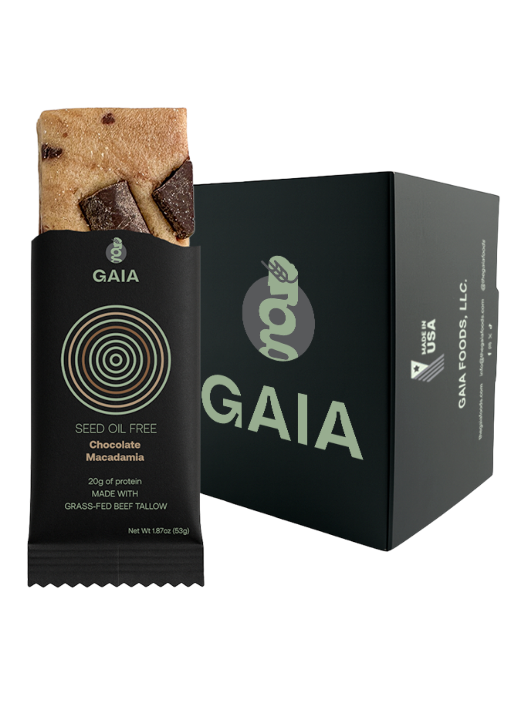 Seed Oil Free Chocolate Macadamia Protein Bar