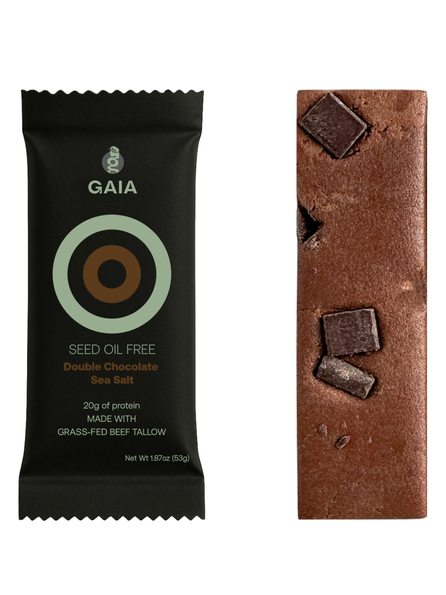 Seed Oil Free Double Chocolate Sea Salt Protein Bar